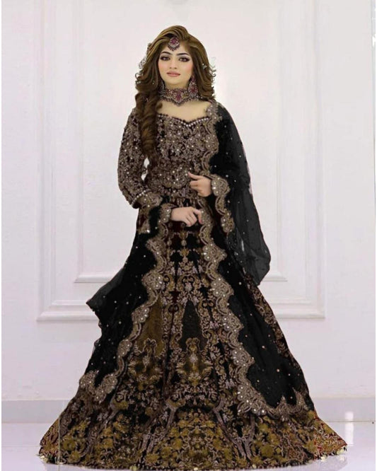 Kashee Black Net Maxi