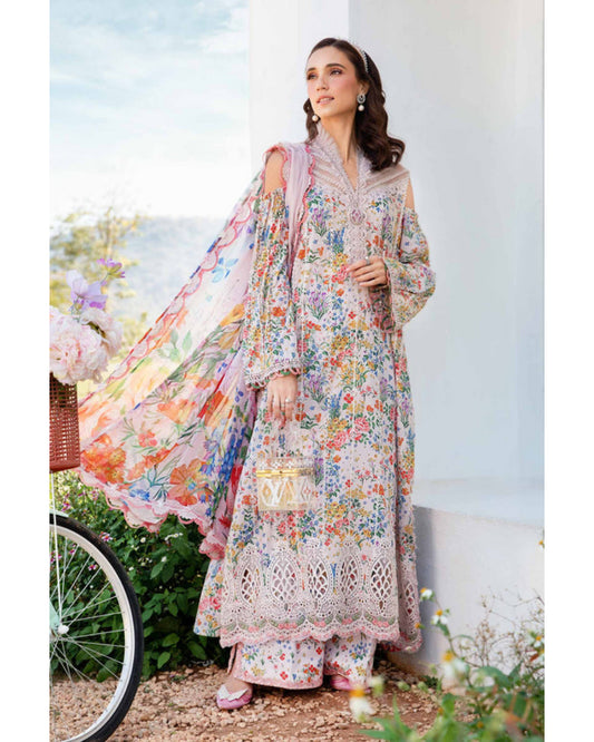 Maria B MPT-2507-A Lawn Embroidered Suit