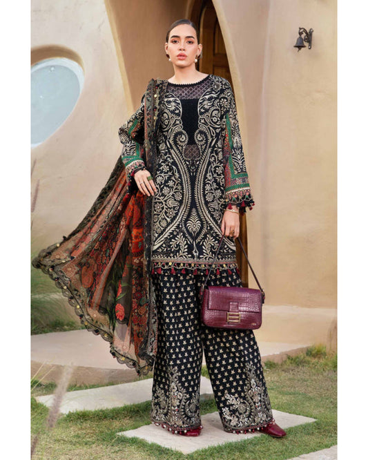 Maria B MPT-2512-B Lawn Embroidered Suit